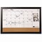 Quartet Magnetic Combination Dry Erase Calendar/Cork Board, 35 x 23, Black Wood Frame 79284 - alternate 2